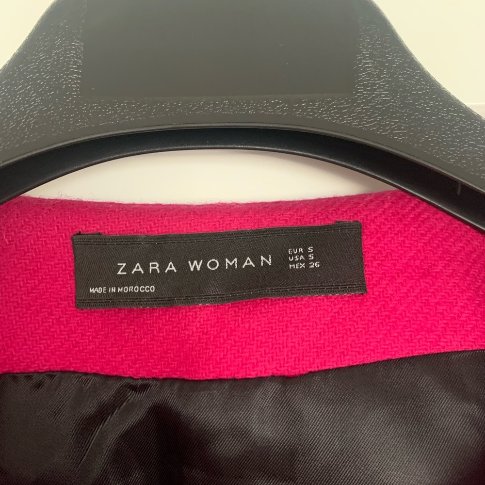 Zara Vibrant Pink Coat - Picture 2 of 4